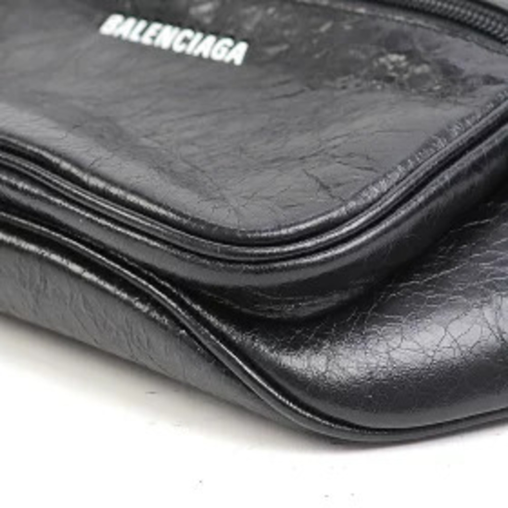 Balenciaga Explorer Belt Pack Gray Calf Leather Body Bag Waist Clutch Bum P - Picture 9 of 13